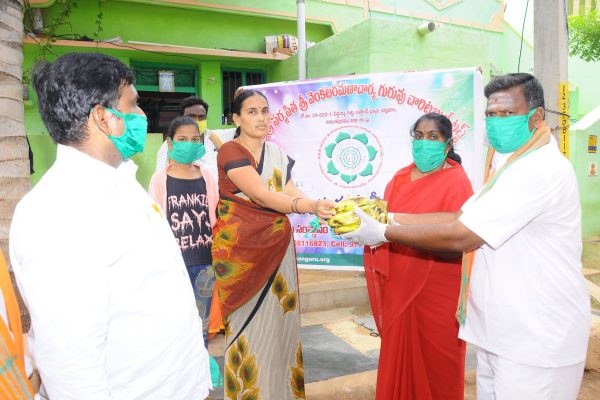 16 mathaji fruits and mask distribution dmm